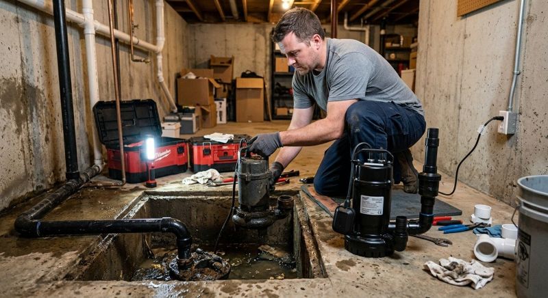 Sump Pump Relocation in Framingham, MA